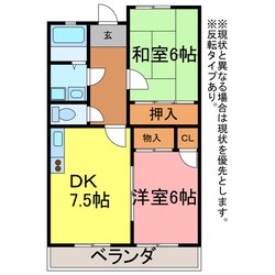 ベルメゾンフジの物件間取画像